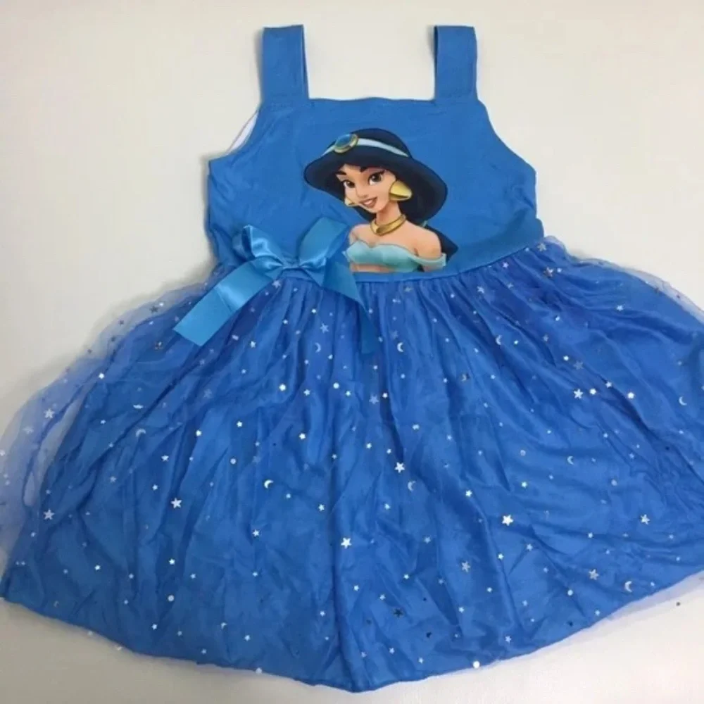 Boutique Princess Jasmine Cute Sparkly Dress Tutu sweet girl - Picture 3 of 9